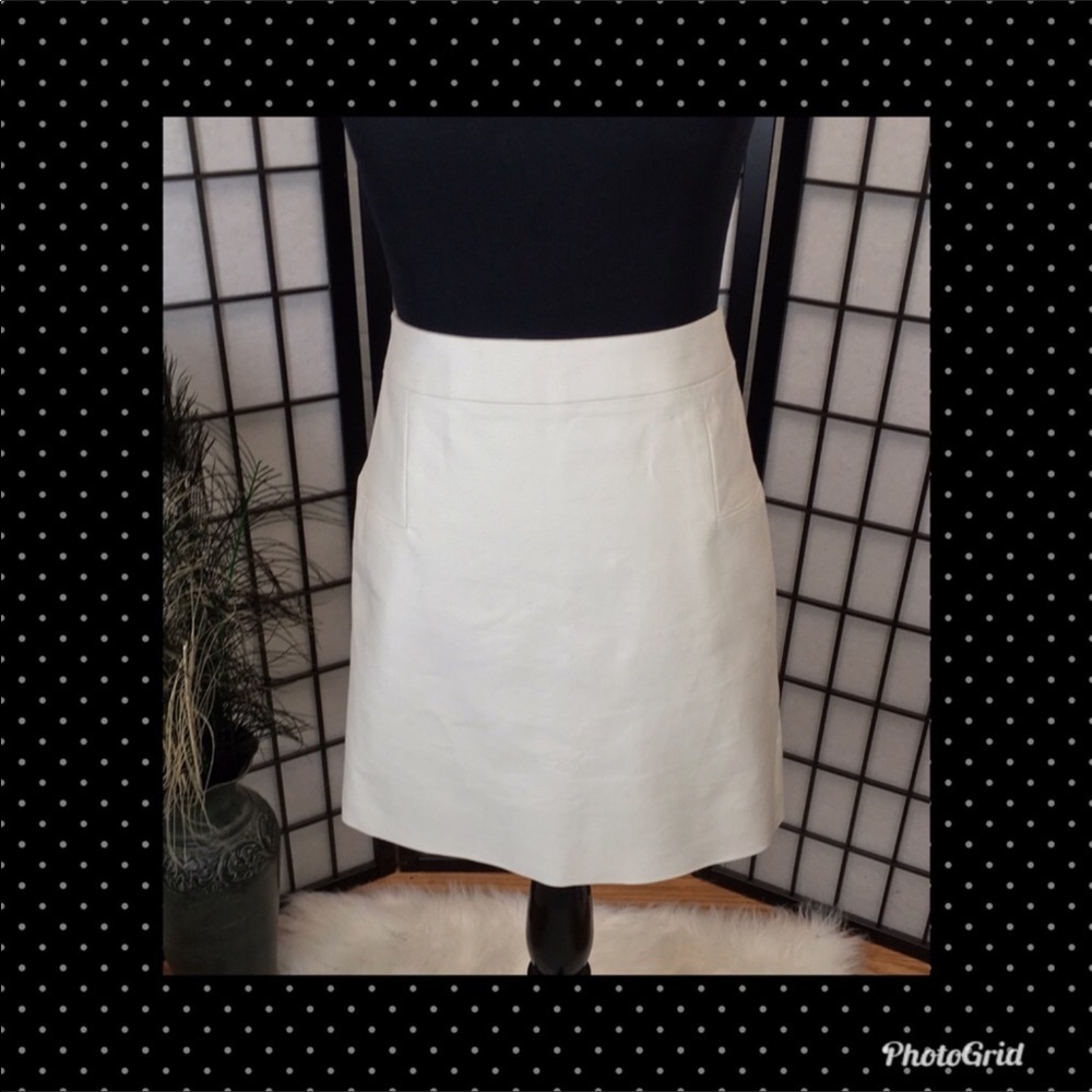J Crew Cream Mini Skirt 6